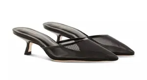 Reformation Wilda Kitten Heel size 11 Black Mesh sold out! thumbnail 10