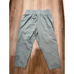 Nike Dri-FIT‎ Gray Smocked Waist Cropped Tapered Track Pants Womens 2X Plus Size thumbnail 3