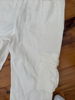 Cotton Candy White Elastic Drawstring Pants Size M thumbnail 10