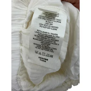 Free People Ivory Double Gauze Paperbag‎ Tie Waist Beach Pants Size XS thumbnail 10