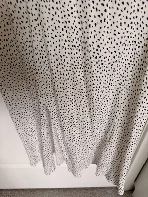 A New Day Summer Dress - White & Black Polka Dot Slit Cami Maxi Dress thumbnail 3