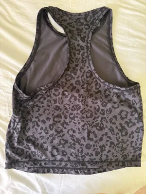 Leapord Print Black Athleta Tank Top thumbnail 2