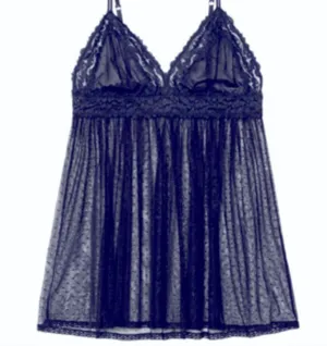 Savage X Fenty NWT Black Lace Trim Sheer Babydoll Nightie 1X New thumbnail 9