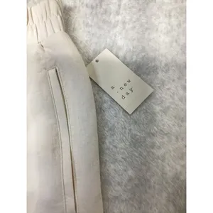 A New Day Womens XL High-Rise Pleated Tapered Ankle Pants Cream‎ White 018102752 thumbnail 2