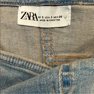 Zara Denim Crop Tube Top Corset thumbnail 8
