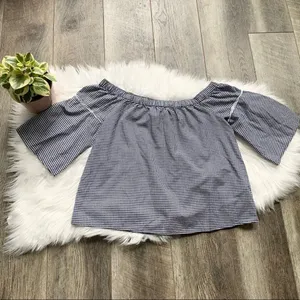 Abercrombie & Fitch Off the Shoulder Gingham Top thumbnail 2