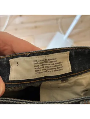 Loft EUC Women's Dark Wash Curvy Boot Cut Jeans Size 8 thumbnail 5