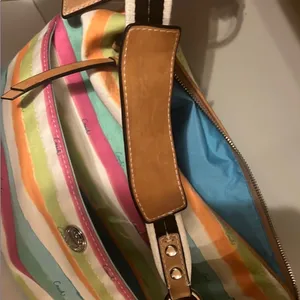 Coach Hampton vintage Colorful Striped Shoulder Bag with hand tag thumbnail 4