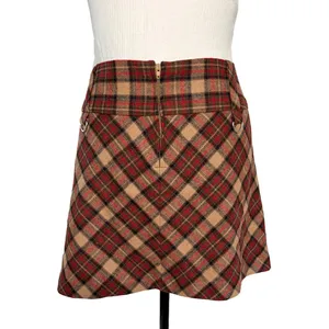 Exact Change Mini Skirt | Plaid Wool Blend Y2K thumbnail 2