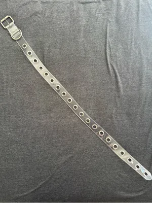 Urban Outfitters Clear Vinyl Grommet Belt thumbnail 1