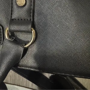 Michael Kors Black Satchel with Gold Accents thumbnail 11