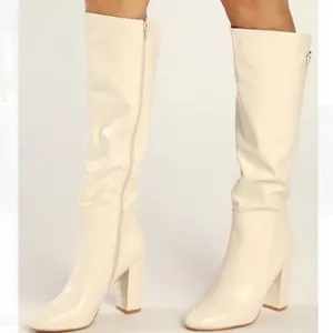Lulus Giseley Bone Knee High Boots thumbnail 1