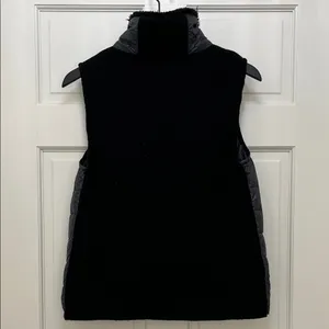 Calvin Klein Black and Gray Duck Down Filled Full Zip Puffer Vest - Size Large thumbnail 7