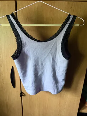 Brandy Melville Tank Top Purple Crop thumbnail 2