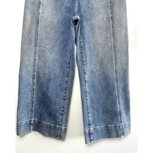 White House‎ Black Market Extra High Rise Wide Leg Crop Jeans Size 10 Bare Back thumbnail 9