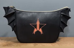 Jeffree Star Cosmetics Designer Bat Wing Makeup Bag Clutch Purse Zip Close NWOT thumbnail 1