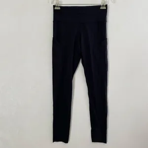 CRZ Yoga High Waisted Leggings Black Size 4/6 Buttery Soft Athletic Yoga Pants P thumbnail 2