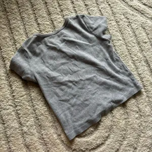 Brandy-melville Women's Grey and White Shirt thumbnail 4