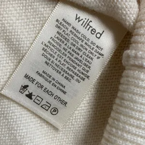 Wilfred Merino Wool Blend Sweater Collared Knit Top Pullover XS - flaw‎ thumbnail 5