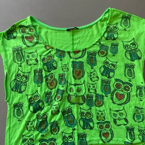 Y2K Owl Print Scoop Neck Tee thumbnail 3