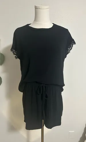Cupshe Black Two-piece Lounge Set thumbnail 1
