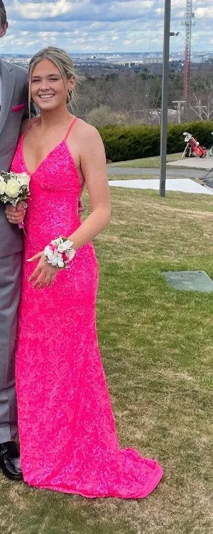 Pink Prom Dress Size 6 thumbnail 3