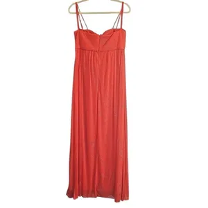 Newport News Prom dress with spaghetti straps, jewel embellished. Event gown. Si thumbnail 5