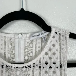 Cupcakes And‎ Cashmere Luca Lace Dress White Sz XS thumbnail 8