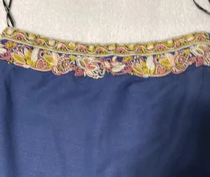 Miss Me• Blue  Embroidered Romper thumbnail 6