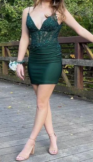 dressself Green Homecoming Dress thumbnail 1