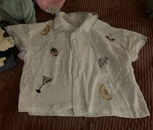 Button Up White Size L thumbnail 1