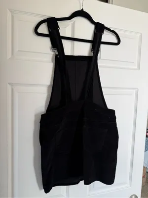 Vanilla Star Black Corduroy Overalls thumbnail 2