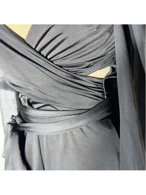 Lucy in the Sky black mini dress puff sheer sleeve plunge V cocktail homecoming thumbnail 7