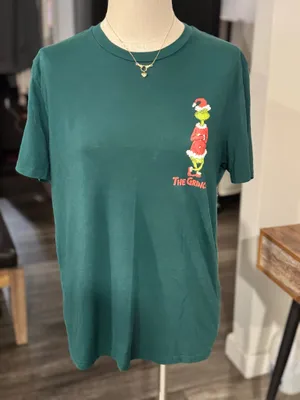 Dr. Seuss The Many Moods of The Grinch Graphic T-Shirt - Adult Medium Green thumbnail 1