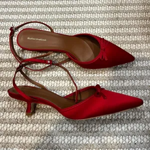 Reformation Wade 50MM Satin Kitten Heels thumbnail 2
