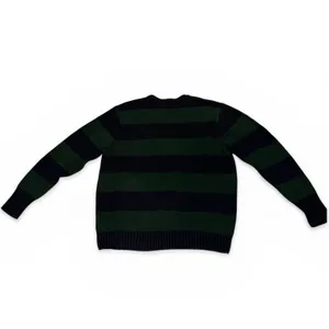 Brandy Melville sweater navy and green stripes thumbnail 2
