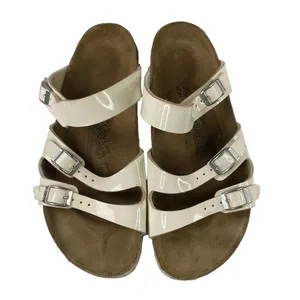 Birkenstock Birki's Sandals White three straps‎ with buckles EU 40 L9 M7 thumbnail 3