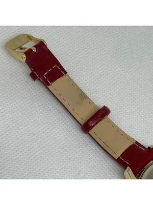 Harry Potter Quidditch Watch women gold tone 38mm quartz red leather running thumbnail 7