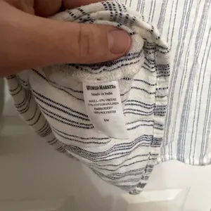World market striped embroidered‎ boho blouse small/medium thumbnail 6