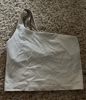 Lululemon one shoulder tank top ribbed thumbnail 1