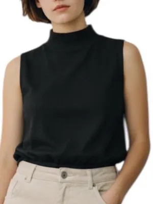 ALO Yoga Black Sleeveless Fuzzy Soft Crop Top S thumbnail 1