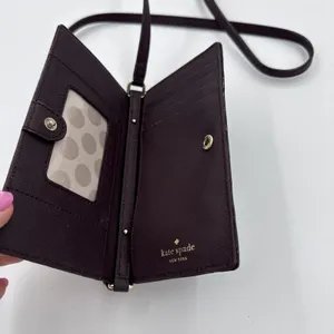 Kate Spade Crossbody Phone Bag Mahogany Saffiano Leather thumbnail 2