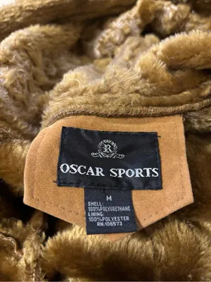 Vintage Faux Suede and Sherling Embroidered Hooded Coat thumbnail 4