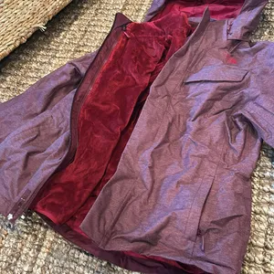 The North Face Helata Triclimate Jacket Women's Burgundy Red Size Large NO HOOD thumbnail 9