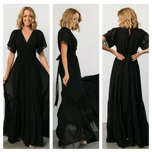 Baltic Born Katherine Maxi Dress Ruffle V-Neckline Ruffle New Without Tags thumbnail 2