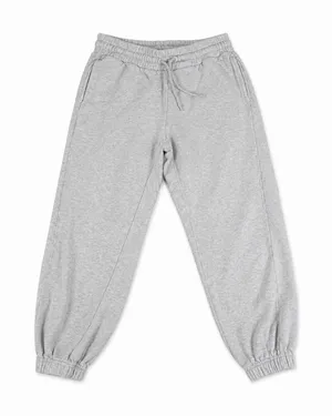 Quince Sweatpants Womens Medium Gray Heavyweight Boyfriend Fleece Joggers S thumbnail 1