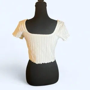 Aerie offline ribbed off the shoulder cropped top Size Large thumbnail 4
