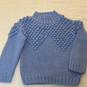 Vestique Blue Knit Sweater Size Small thumbnail 1