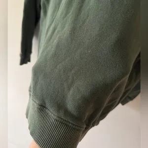 Aerie Offline‎ Oversized Pullover Sweater Washed Dark Green thumbnail 5