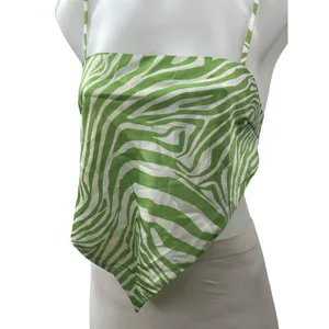Princess Polly Miss Lexi Green Zebra Sleeveless Square Neck Bandana Tank Top 8 thumbnail 2